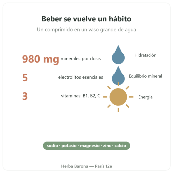 Hydrapure electrolitos Nutripure – frutos rojos – 30 comprimidos beneficios y datos Paris Herba Barona