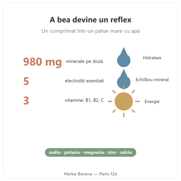 Hydrapure electroliți Nutripure – fructe roșii – 30 de comprimate efervescente beneficii și cifre Paris Herba Barona