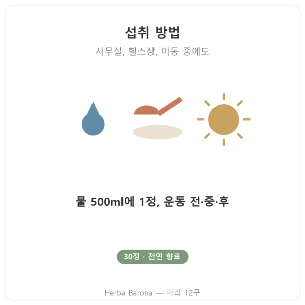 Hydrapure 전해질 Nutripure 레드베리 맛 30정 사용법 Paris Herba Barona