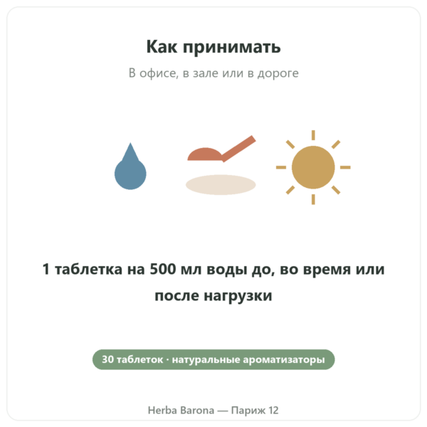 Hydrapure Nutripure, электролиты, вкус красных ягод, 30 таблеток применение Paris Herba Barona