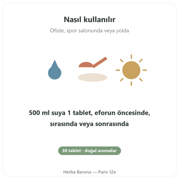 Hydrapure Elektrolit Nutripure – Kırmızı Meyve Aromalı – 30 Tablet kullanım Paris Herba Barona