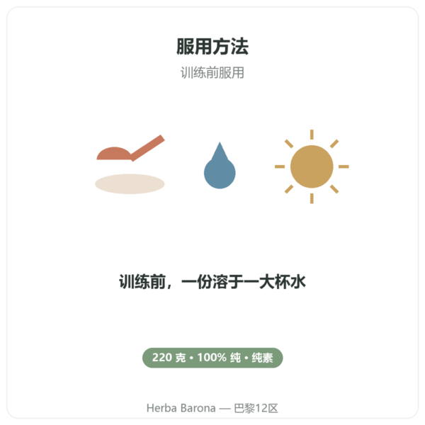 Nutripure L-瓜氨酸 BioKyowa® – 220 克 使用方法 Paris Herba Barona