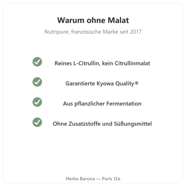 L-Citrullin BioKyowa® Nutripure – 220 g Qualität Paris Herba Barona