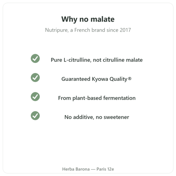 L-Citrulline BioKyowa® Nutripure – 220 g quality Paris Herba Barona