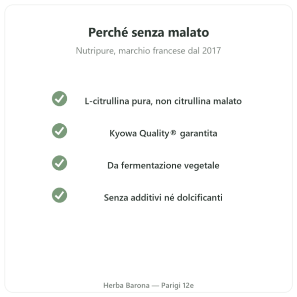 L-Citrullina BioKyowa® Nutripure – 220 g qualità Paris Herba Barona