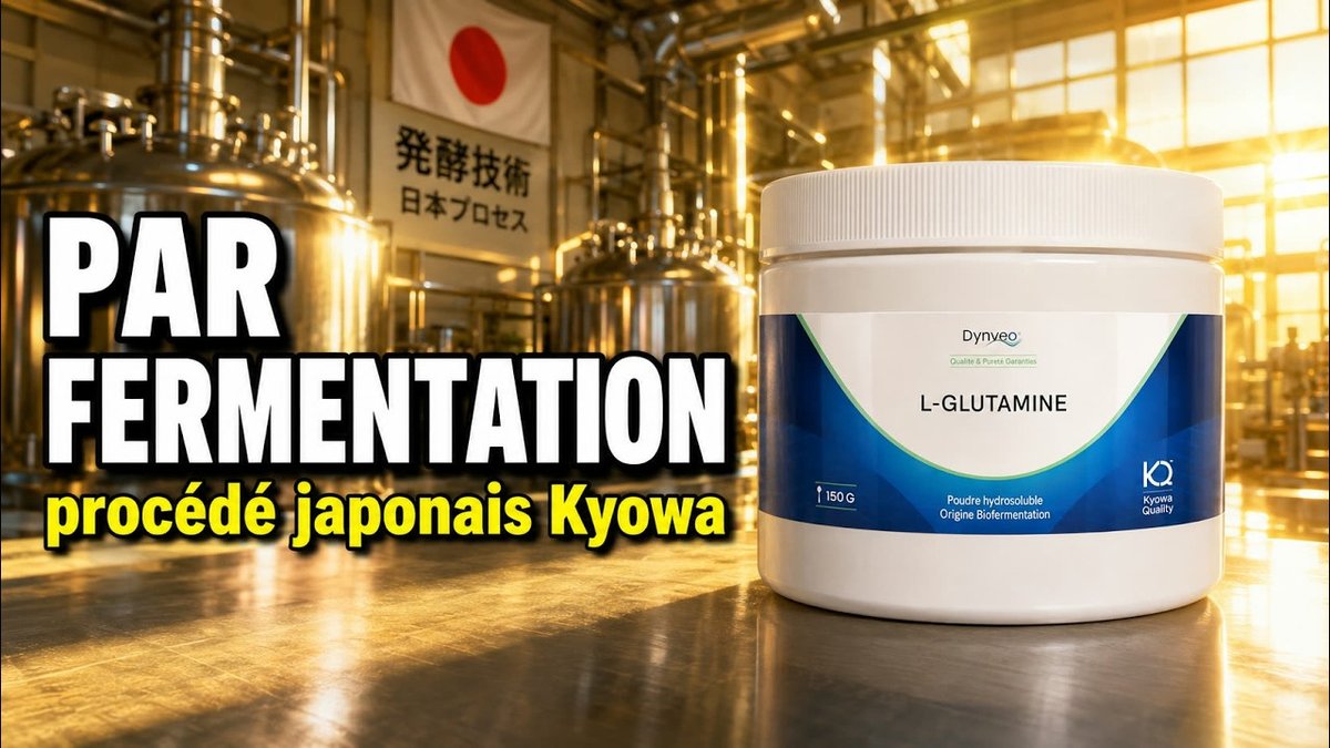 Vidéo L-Glutamine en poudre L-Glutamine Dynveo POUDRE Kyowa Quality 150g Paris Herba Barona