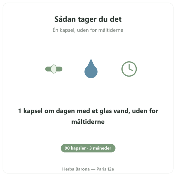 L-Tryptofan Nutripure 90 kapsler anvendelse Paris Herba Barona