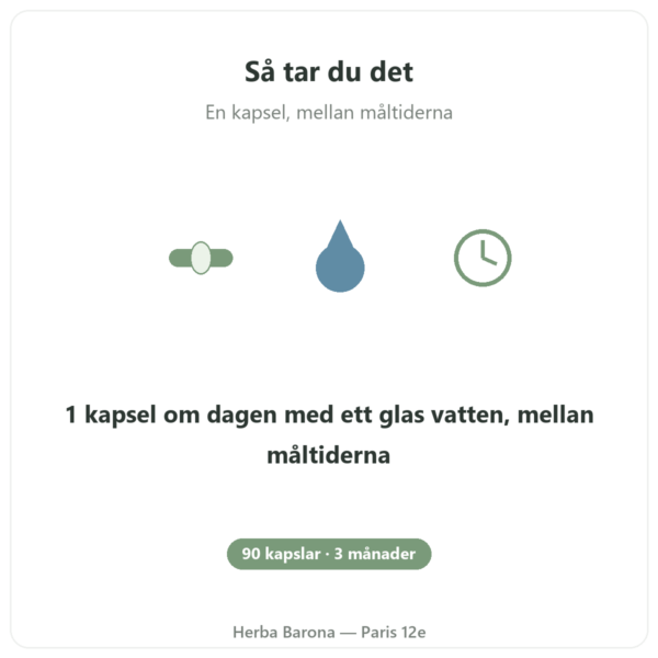 L-Tryptofan Nutripure 90 kapslar användning Paris Herba Barona