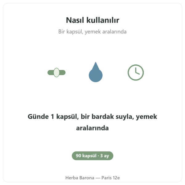 L-Triptofan Nutripure 90 kapsül kullanım Paris Herba Barona