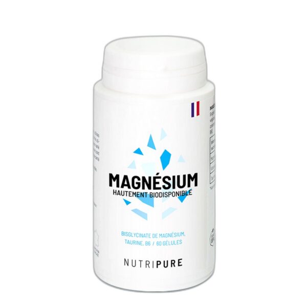 Magnésium bisglycinate taurine B6 Nutripure 60 gélules Paris Herba Barona