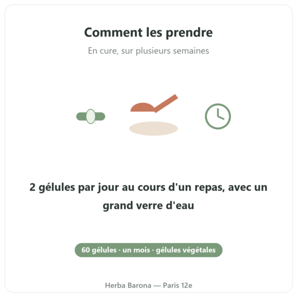 Magnésium bisglycinate 60 gélules Nutripure mode d'emploi Paris Herba Barona