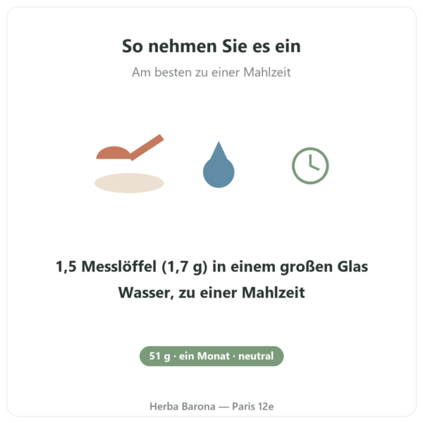 Magnesium³ Pulver Nutripure 51 g Anwendung Paris Herba Barona