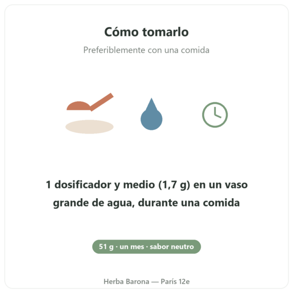 Magnesio³ en polvo Nutripure 51 g modo de uso Paris Herba Barona