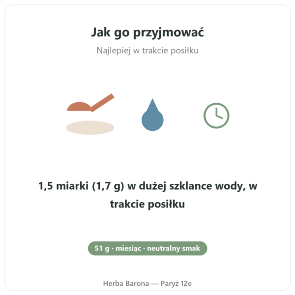 Magnez³ w proszku Nutripure 51 g stosowanie Paris Herba Barona