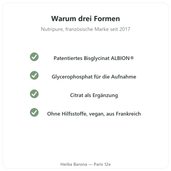 Magnesium³ Pulver Nutripure 51 g Qualität Paris Herba Barona
