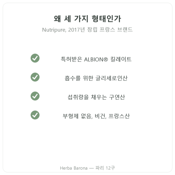 Magnésium³ 파우더 Nutripure 51 g 품질 Paris Herba Barona