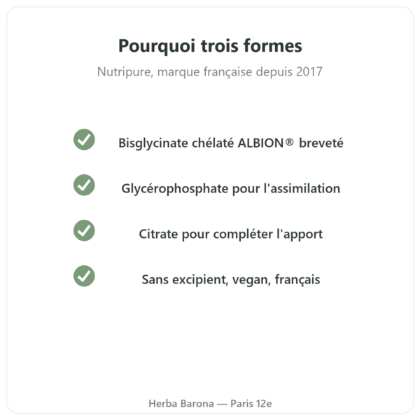 Magnésium³ Poudre 51 g Nutripure qualité Paris Herba Barona