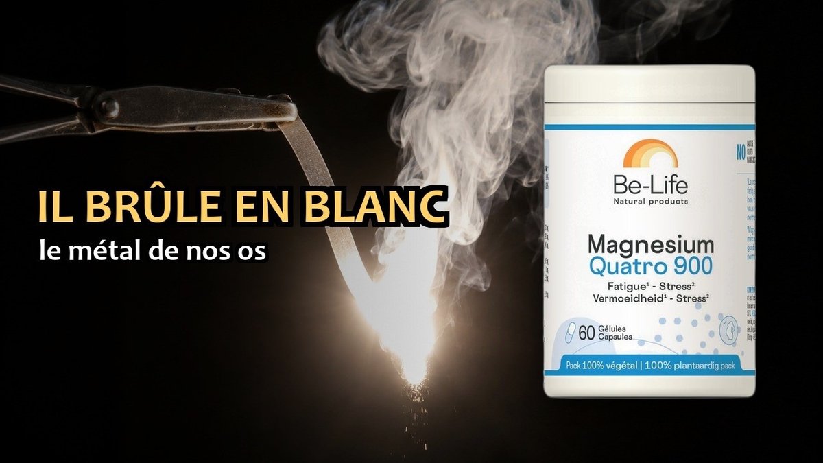 Vidéo Magnésium Quatro 900 60 gélules Be-Life Paris Herba Barona