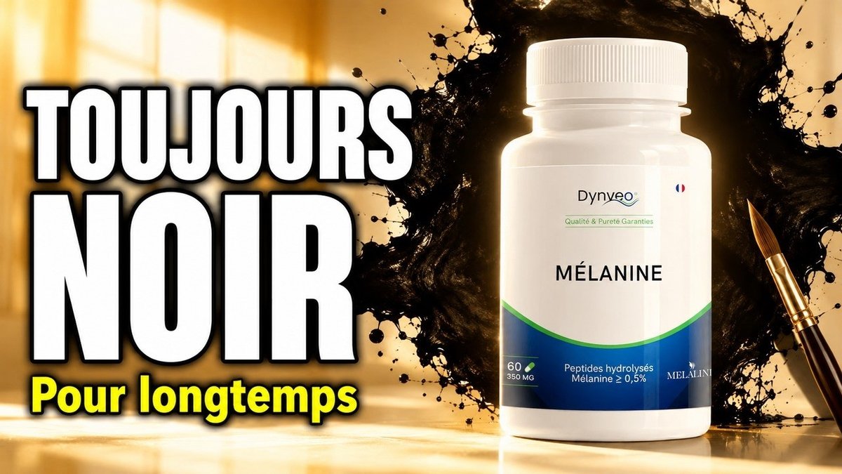 Vidéo Mélanine Dynveo 350mg Peptides Hydrolysées 60 gélules Paris Herba Barona
