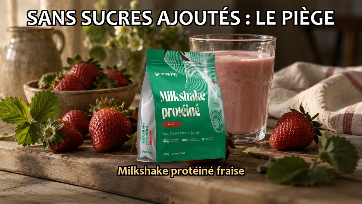 Vidéo Milkshake Protéiné Fraise Greenwhey 900 g Paris Herba Barona