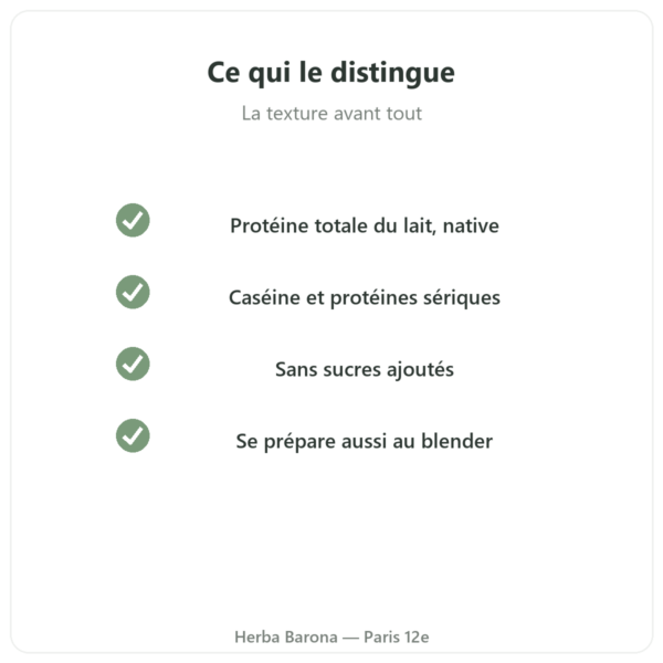 Milkshake Protéiné Fraise 900 g Greenwhey qualite Paris Herba Barona
