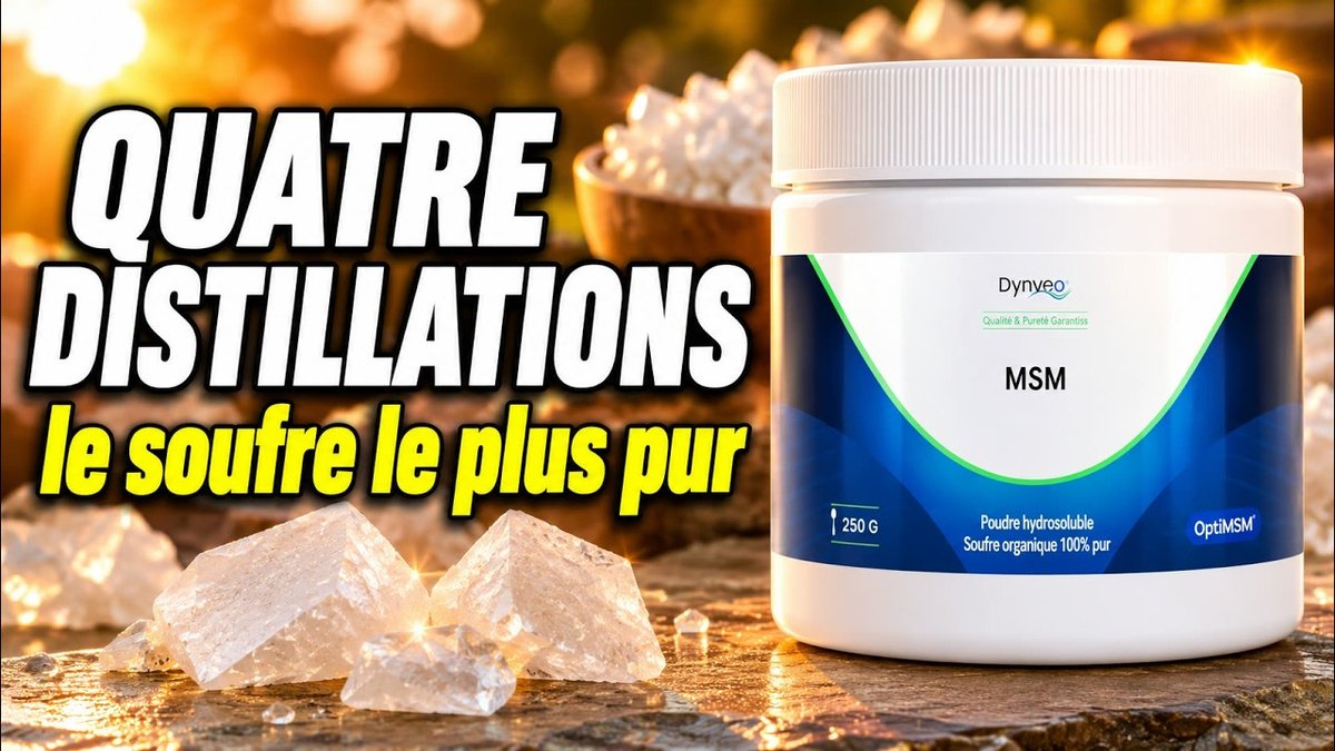 Vidéo MSM OptiMSM OPTIMSM en poudre pure 250 g Paris Herba Barona