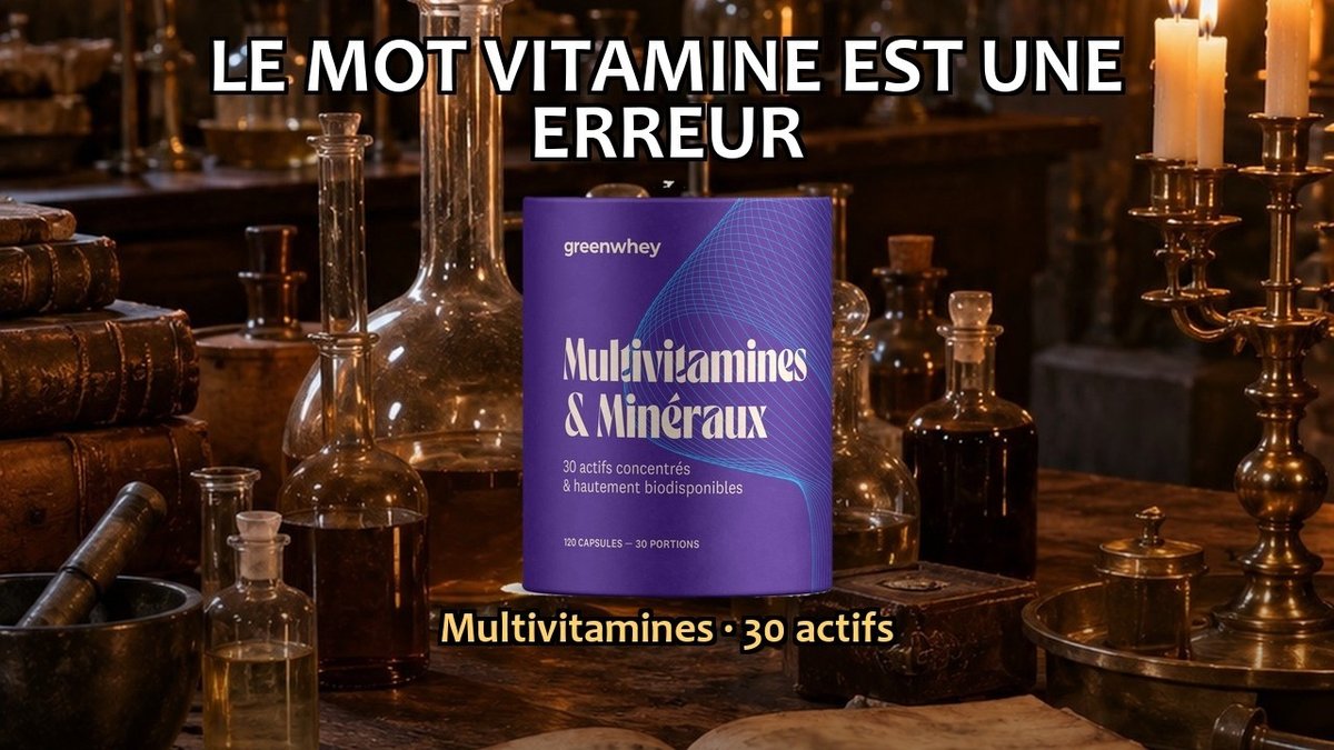Vidéo Multivitamines et Minéraux Greenwhey 120 capsules Paris Herba Barona