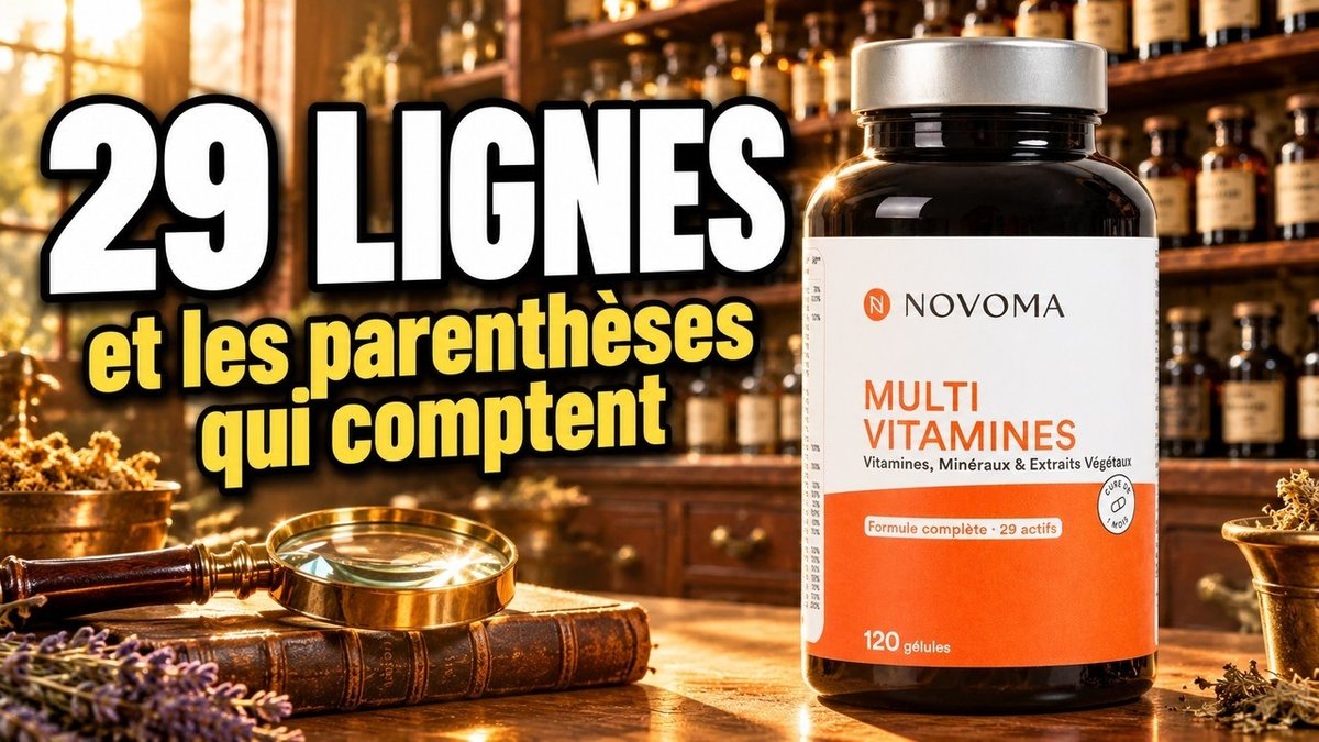 Vidéo Multivitamines – Novoma – – 120 gélules Paris Herba Barona