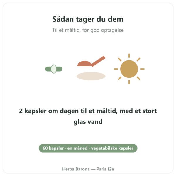 Multivitaminer Nutripure 60 kapsler anvendelse Paris Herba Barona