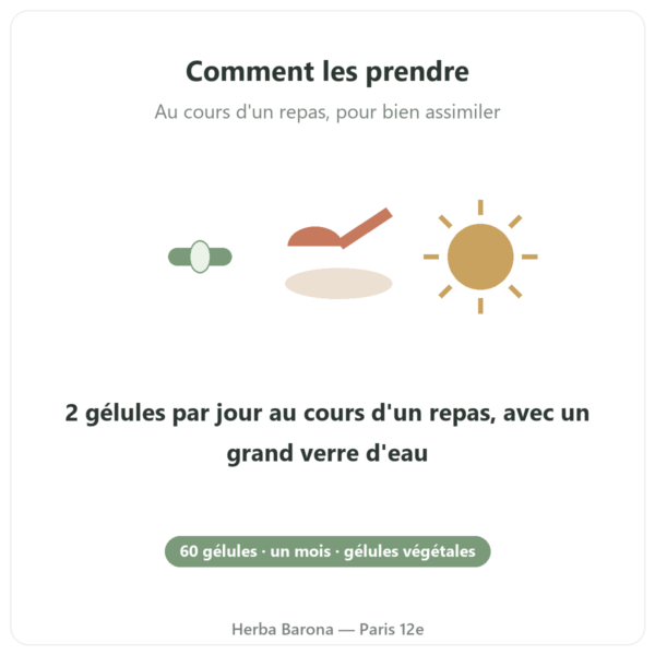 Multivitamines 60 gélules Nutripure mode d'emploi Paris Herba Barona