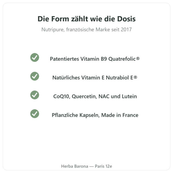 Multivitamine Nutripure 60 Kapseln Qualität Paris Herba Barona