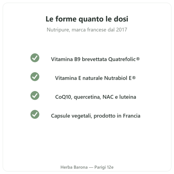 Multivitaminico Nutripure 60 capsule qualità Paris Herba Barona