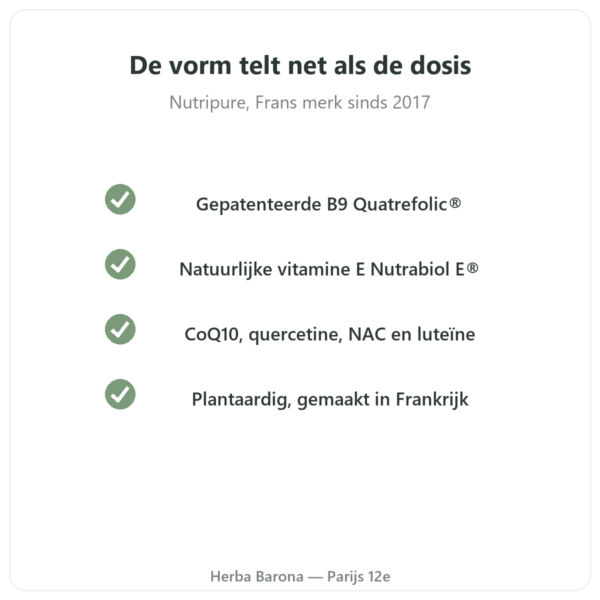Multivitaminen Nutripure 60 capsules kwaliteit Paris Herba Barona