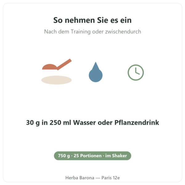 Muscle Protein Nutripure – neutral – 750 g Anwendung Paris Herba Barona