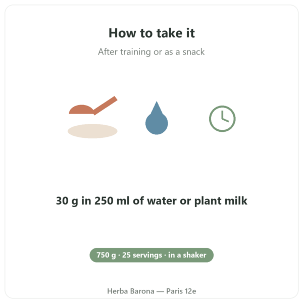 Muscle Protein Nutripure – neutral flavour – 750 g how to use Paris Herba Barona