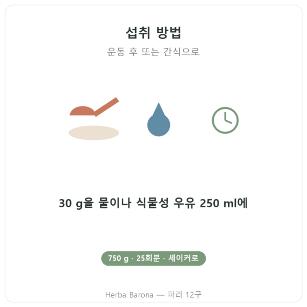 Muscle Protein Nutripure – 무향 – 750 g 사용법 Paris Herba Barona