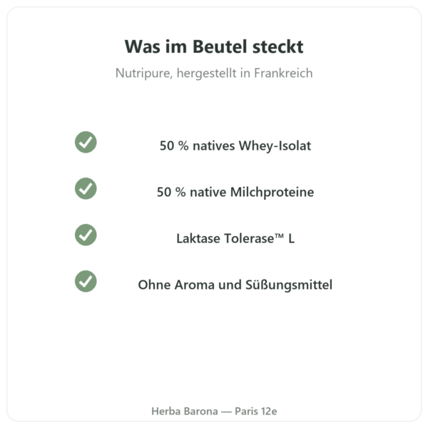 Muscle Protein Nutripure – neutral – 750 g Qualität Paris Herba Barona