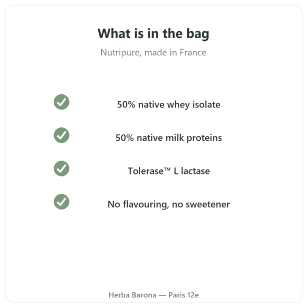 Muscle Protein Nutripure – neutral flavour – 750 g quality Paris Herba Barona