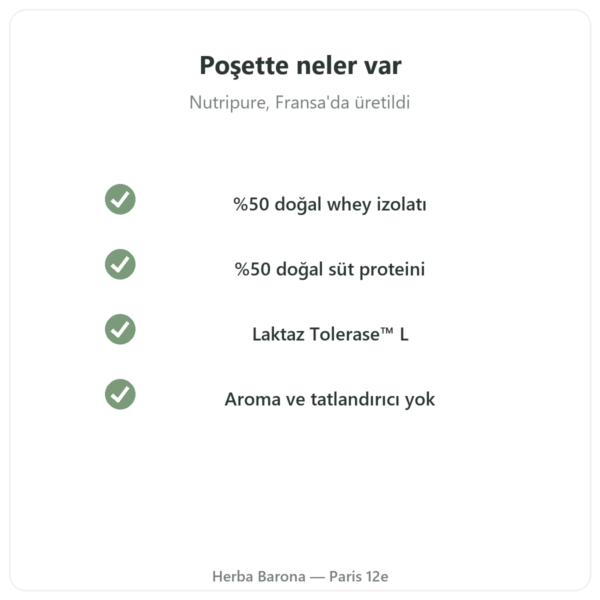 Muscle Protein Nutripure – nötr aroma – 750 g kalite Paris Herba Barona