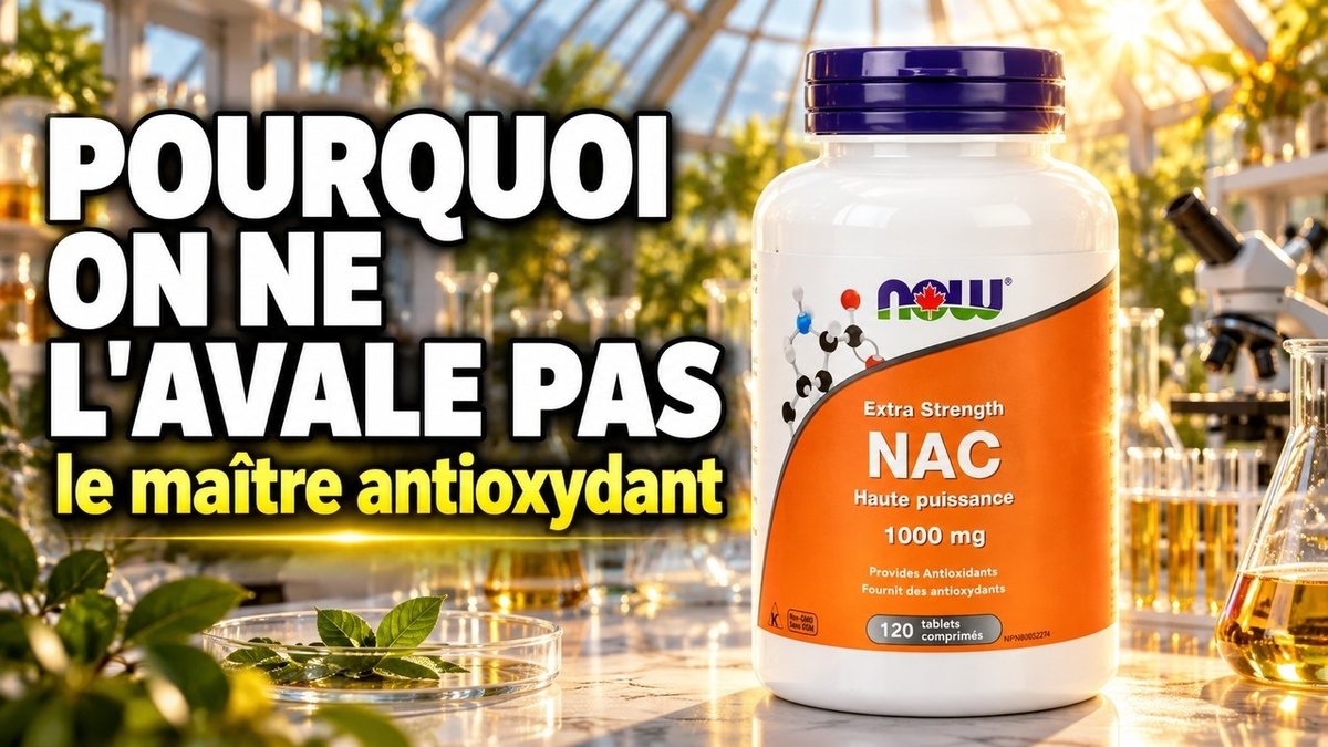Vidéo NAC (N-acétylcystéine) 1000 mg Now Foods Paris Herba Barona