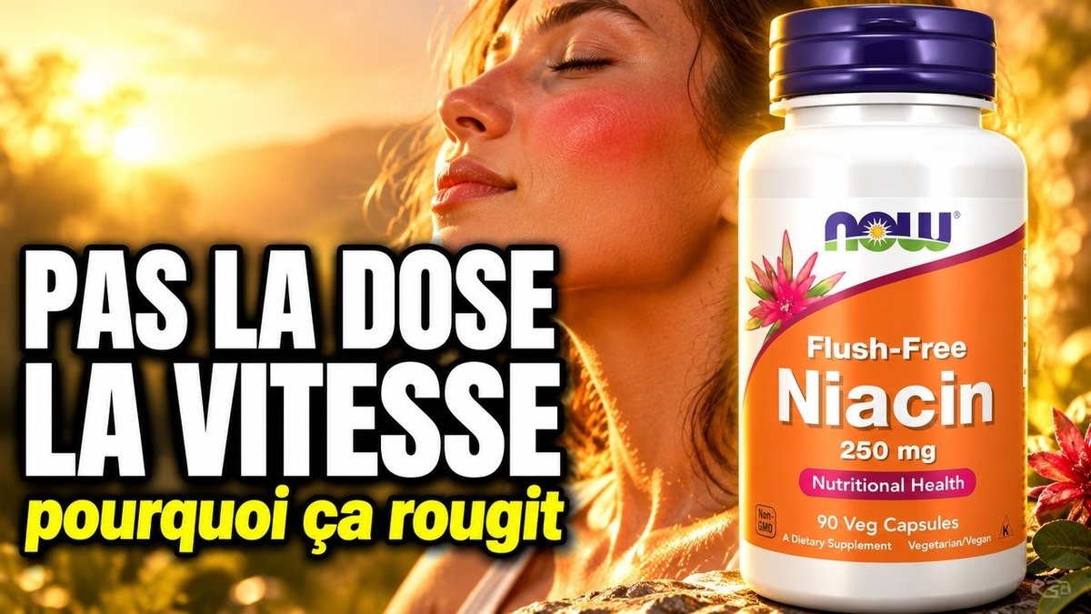 Vidéo Niacine B3 sans rougeur Now Foods Niacine B3 Flush Free Paris Herba Barona