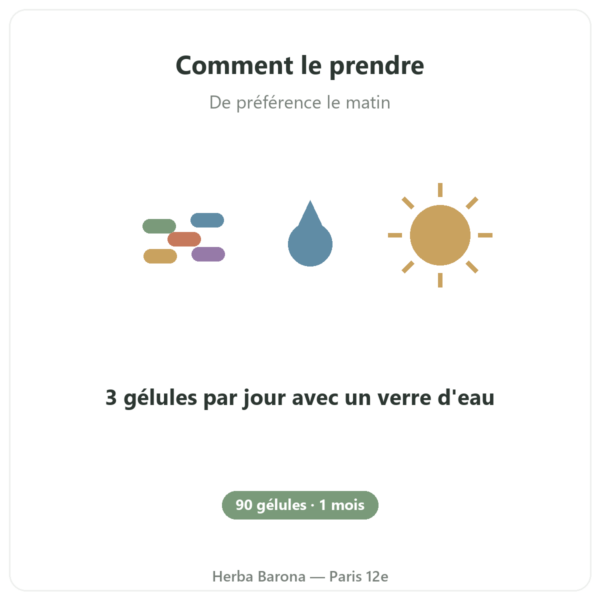 Nootropure Nutripure 90 gélules 1 mois mode d'emploi Paris Herba Barona