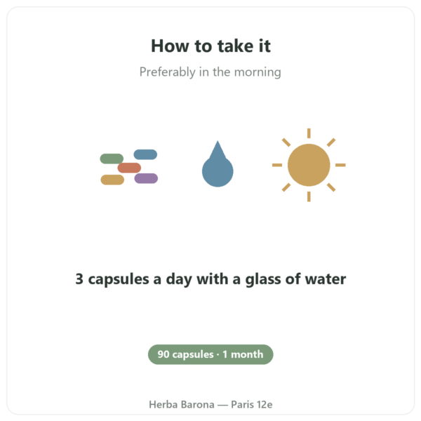 Nootropure Nutripure 90 capsules (1 month) how to use Paris Herba Barona