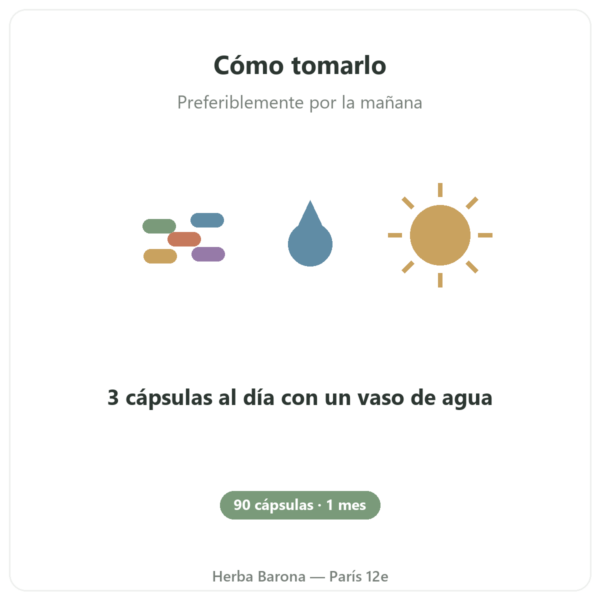 Nootropure Nutripure 90 cápsulas (1 mes) modo de uso Paris Herba Barona
