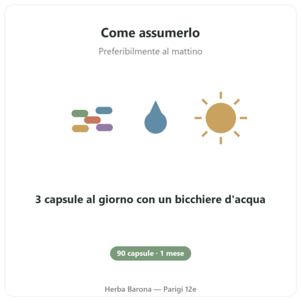 Nootropure Nutripure 90 capsule (1 mese) modo d'uso Paris Herba Barona