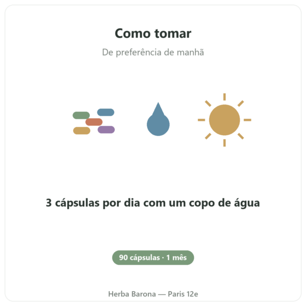 Nootropure Nutripure 90 cápsulas (1 mês) modo de usar Paris Herba Barona