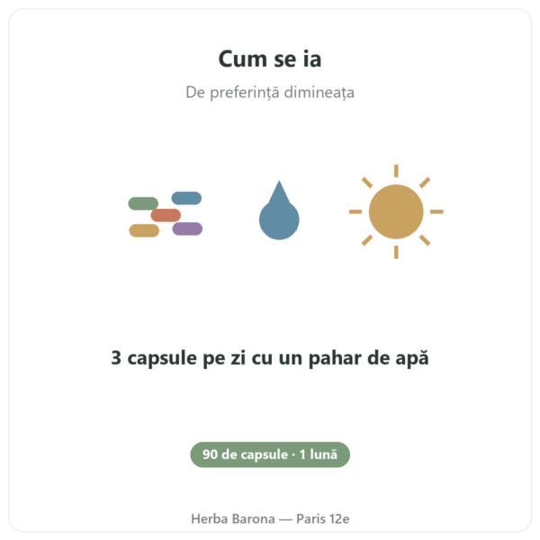 Nootropure Nutripure 90 capsule (1 lună) mod de utilizare Paris Herba Barona