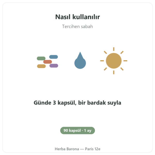 Nootropure Nutripure 90 kapsül (1 ay) kullanım Paris Herba Barona