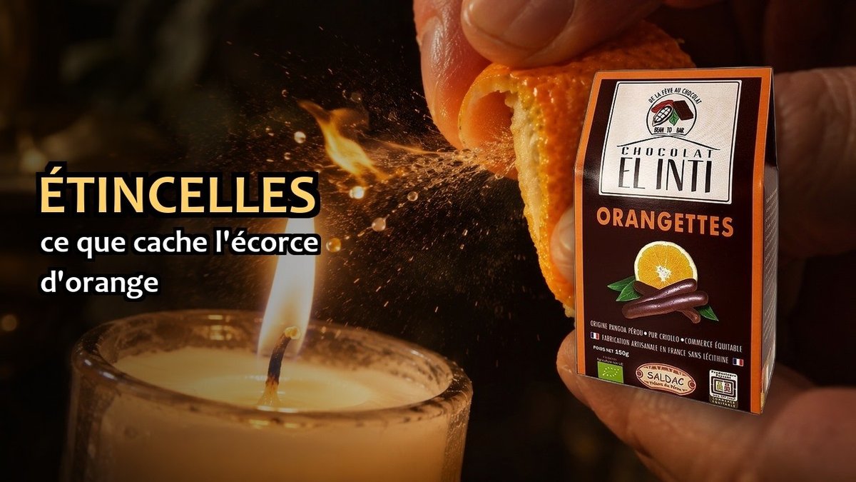 Vidéo Orangettes bio chocolat noir Saldac Orangettes BIO au Chocolat Noir Saldac El Inti 150 g Paris Herba Barona