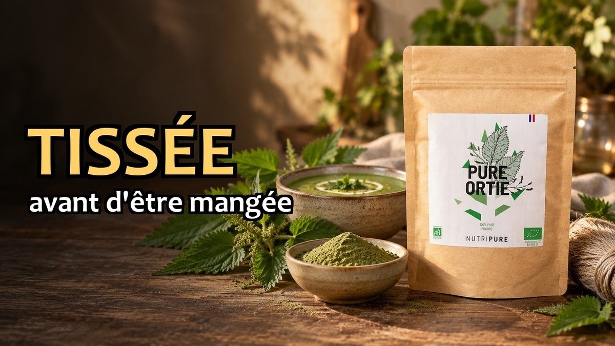 Vidéo Ortie en poudre bio Nutripure Feuilles d'ortie bio en poudre Nutripure 150 g Paris Herba Barona